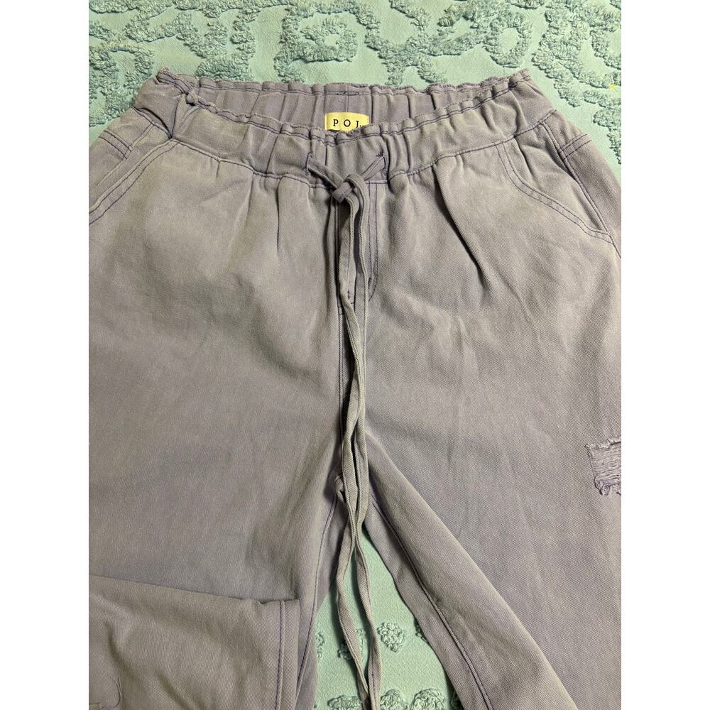 POL "Good Feels" Lavender Distressed Pants Sz Medium - Picture 4 of 6